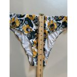 NEW Missky Swim Bottoms Womens XL High Waist Hipster Sunflower Beach Travel Yellow Photo 2
