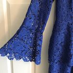 Missguided NWT  Blue Bell Sleeve Lace Mini Dress Photo 2