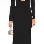 Alice + Olivia New! Kalena Plunge Crystal Jersey Cut Out Maxi Dress Sz 8 $550 Photo 0