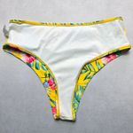 Yellow Floral Swim Beach Cheeky Flirty Boho Bikini Bottom L Large Photo 4