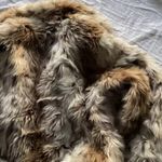 Vintage Dollhouse Outwear Women's Faux Fur Puffy Coat Jacket Sz L Western 98790 Brown Size L Photo 9