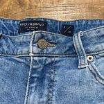 Lucky Brand  Women's High Rise The Roll Up Distressed Denim Shorts-Blue Photo 2