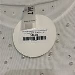 SALT BOUTIQUE WHITE SHEER BODYSUIT PEARLS JEWELS RHINESTONES MEDIUM NEW WITH TAG Photo 3