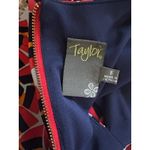 Taylor 3/4 Sleeve Dress Blue White Orange Size 6 Photo 3