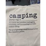 None Beige “Camping” Definition Sweatshirt | Rustic Outdoor‎ Graphic Pullover Photo 2