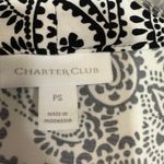 Charter Club  Petite Small Whimsy Paisley Dramatic Top 3/4 Funky V-Neck Oversized Photo 4