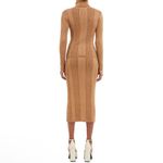 French Connection  Mari Brown Side Slit Long Dressy Pencil Skirt Photo 1