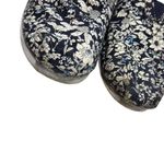 Toms  Floral Print Slip On Loafer Canvas Flat Casual Shoes Blue White Size 8M Photo 6