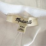 Madewell  Tank Top Womens (Re)generative Cotton Ribbed Cutaway White Size XXS NEW Photo 7