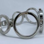 infinity  34mm ladies analog watch silver tone black dial 7.5”-8” w/battery Photo 4