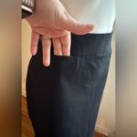 Dalia Collection Black Midi Skirt Zipper In Back 97% Cotton And 3% Spand… Photo 1