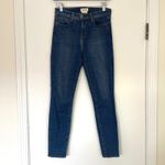 L'Agence $235 Women's Blue Margot High-Rise Skinny Denim Jeans Pants Size 26 Photo 2