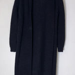 Garnet Hill  XS Navy Blue‎ Open Duster Cardigan Wool Blend CP Photo 0