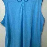 NikeGolf Dri-fit Victory Solid Sleeveless Light Blue Shirt Womens Size 2XL NWT Photo 0