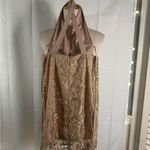 Akira Chicago Black Label Elegant Gold Mini Dress Size M Photo 3