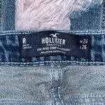 Hollister  Medium Wash Distressed Cropped Slim Straight Jeans Photo 5