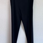 Misook Exclusively  PL Black Knit Full Length Elastic Pull On Pants Straight Leg Photo 2