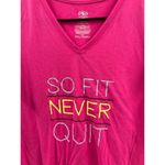 Athletic Works  L Pink So Fit Never Quit T Shirt Photo 1