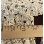 Joan Rivers  Womens 2X Lace Crochet Open Cardigan Duster Cream Beach Preppy Boho Photo 5