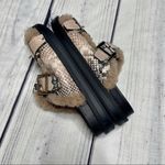 Aerosoles  Olivia Snakeskin Platform Sandals Women’s Size 6 Fur Lined Photo 3