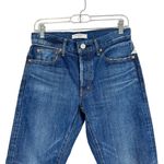 NWT MOUSSY Medium Wash Straight Leg Denim Jeans Whiskering Button Fly Size 26 Photo 1
