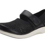 Alegria NEW Traq Qutie Black Crochet Knit Stretch Mary Jane Shoes size 42 Photo 0
