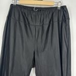 Ralph Lauren LRL Lauren  Faux Leather Leggings Black Stretch High Rise Size 14W Photo 1