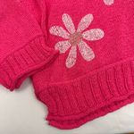 POL  Clothing Lucia Floral Daisy Loose Knit Hooded Sweater Boho Bohemian Coastal Photo 10