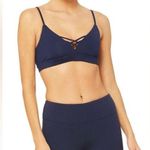Alo Yoga NWT Interlace Sports Bra Navy Blue Size S Photo 0