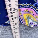 Talbots Womens Blouse Size Large Bohemian Paisley Floral Hipster Button Top Photo 7