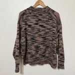 Brochu Walker  Dutton Wool Blend Spacedye Sweater Size XS Oversized Brown Fall Photo 5
