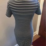 Vintage Absolute Angel Asymmetrical Dress Black White Stripes Size Large Photo 6