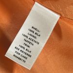 Moulinette Soeurs Anthropologie Crane Silk Halter Dress Tangerine Orange size 4 Photo 5