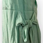 Nine West Green Faux Wrap Spaghetti Strap Boho Mini Dress Size XL Photo 4