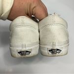 Vans old skool lace up sneakers all white size 6 Photo 3