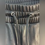 Loft  Women's Black Faux Leather Joggers Size Large. Casual, Y2K, Business Casual Photo 3