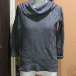 Ann Taylor  Loft gray cowl neck sweater Photo 0
