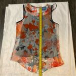 Simply Vera Vera Wang Sleeveless Floral Top XS Dopamine Boho Coconut Girl Fairy Orange Photo 7