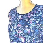 White Stag  blue floral sleeveless top Photo 3
