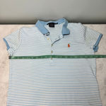 VTG Ralph Lauren Sport Cropped Polo Baby T Shirt L White Blue Orange Size L Photo 7
