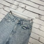 H&M  High Waist Loose Straight Jeans Women’s 6 Light Wash Distressed Y2K Hobocore Photo 6