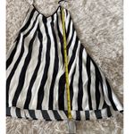 Josie by Natori Zebra Print Silk Kimono Robe Slip Dress Set Womens XS Black Photo 9