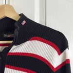 Ralph Lauren Polo  ribbed y2k nautical stripe quarter zip Photo 2