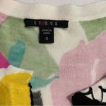 Cyrus  Pink Multi Floral Button Down Cardigan Sweater Bright Fun Colors Sz S Photo 8