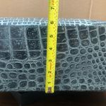 Brahmin Misha Obsidian Veil Crocodile Leather Shoulder Bag Top Zip Closure NWT Photo 9