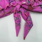 PQ SWIM PILYQ Bikini Top Size Large NEW Bandeau Sample Strapless Ruffle NWOT Purple Photo 5