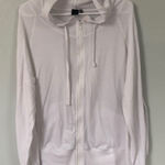 Zella Zip up Hoodie. Size XL. White. Drawstring hood. Photo 0