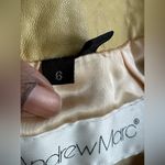 Andrew Marc  Pencil Leather Skirt Size 6 Photo 5