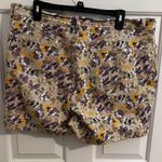 Gloria Vanderbilt  Amanda Floral Stonewood Jean Denim Shorts Size 16 Photo 7