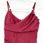 Windsor  Dark Whimsigoth Surplice Neckline Split Cocktail Dress‎ Size 9 Burgundy Photo 3